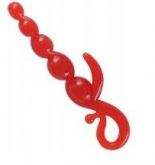 Penetrador anal com estimulador clitoriano bendy
